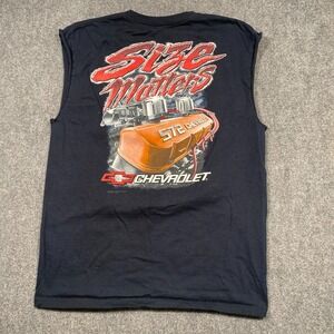Chevrolet‎ Size Matters 572 Engine Graphic Muscle Tee Black Sleeveless L